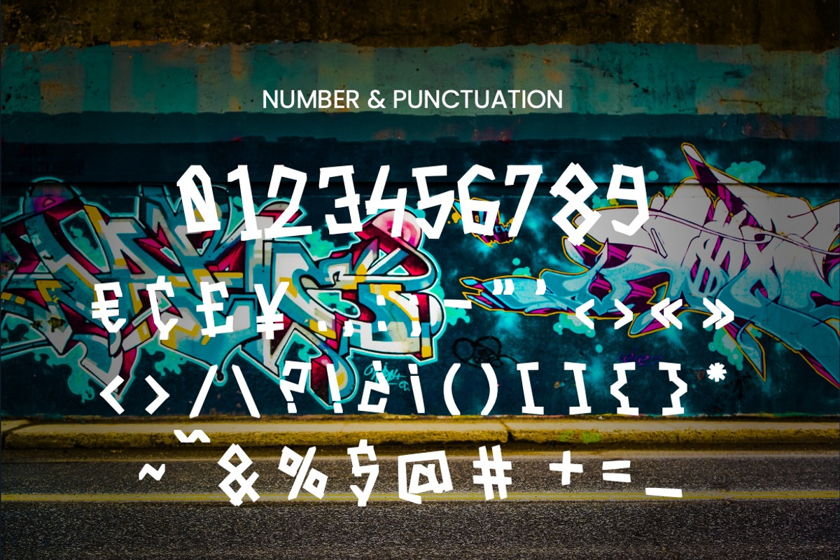Afruemo - Modern Graffiti Font, a Handwritten Font by Dhabee (Photo 6 of 9)