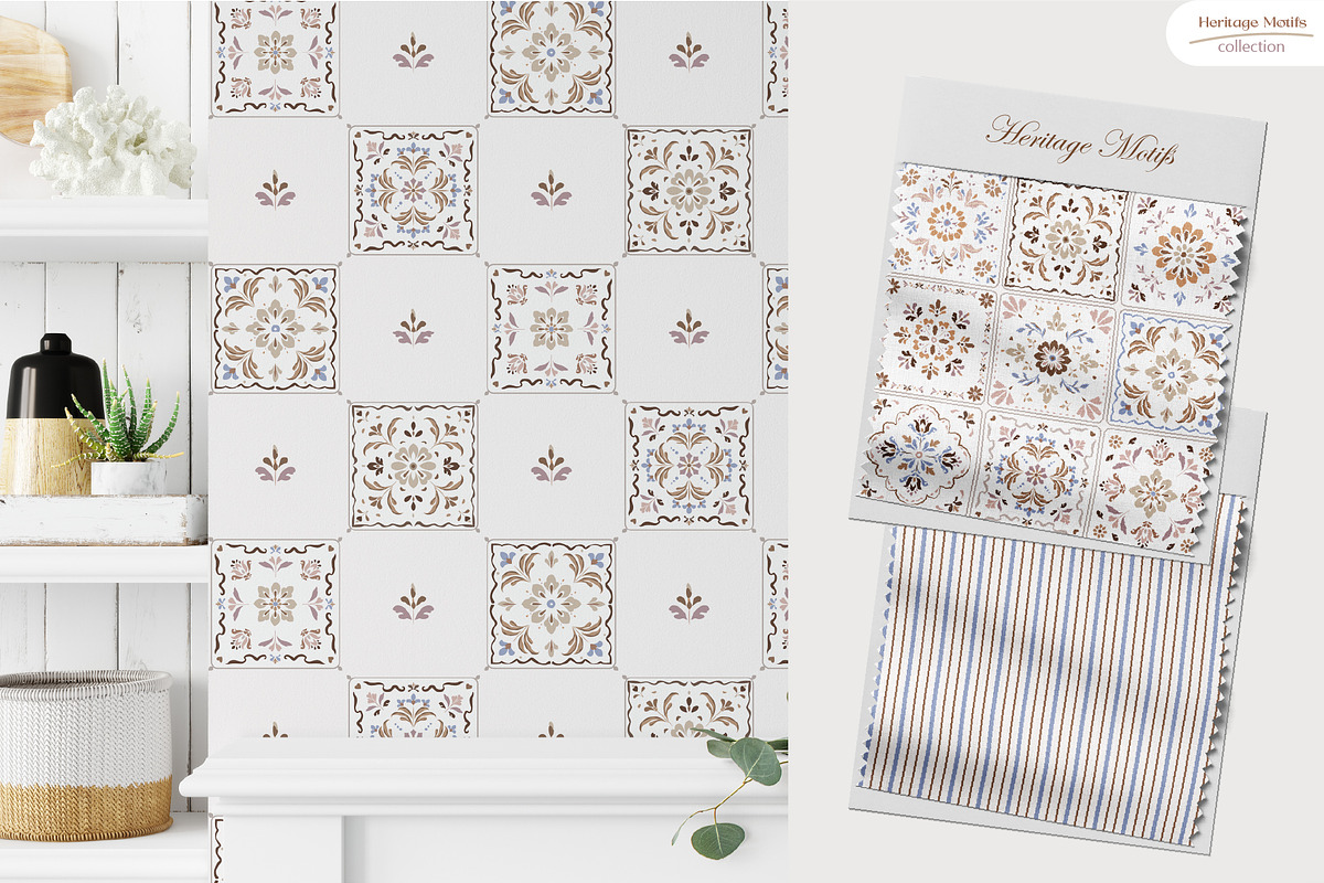 Heritage Motifs - Seamless Patterns, a Pattern Graphic by InaCorart (Photo 11 of 12)