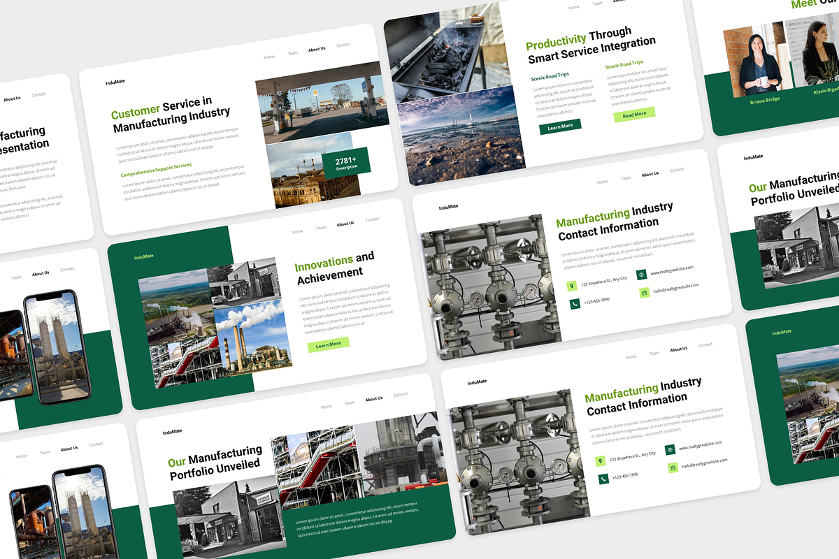 Manufacturing Industry Google Slide, a Presentation Template by Annora Studio (Photo 3 of 5)