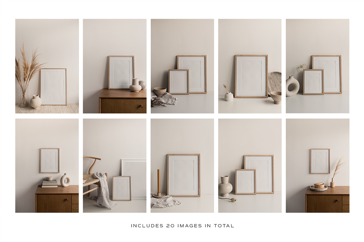 Artwork Frame Photo Mockup Bundle, a Print Template by Moyo Studio (Photo 2 of 11)