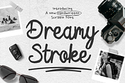 Dreamy Stroke Handwritten Script Fon, a Script Font by PutraCetol Studio (Thumbnail 1 of 5)