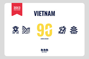 Vietnam 90 Icons