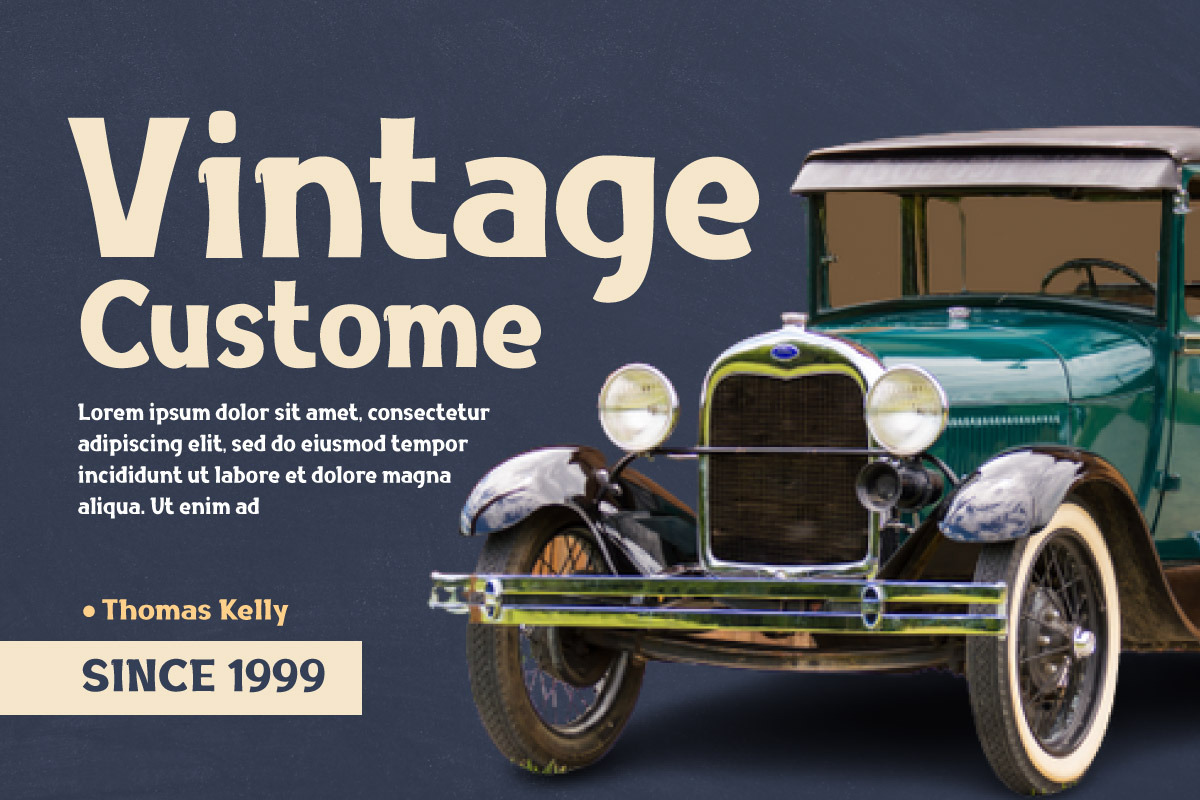 Magire - Retro Display Font, a Sans Serif Font by trabaskriya (Photo 3 of 8)