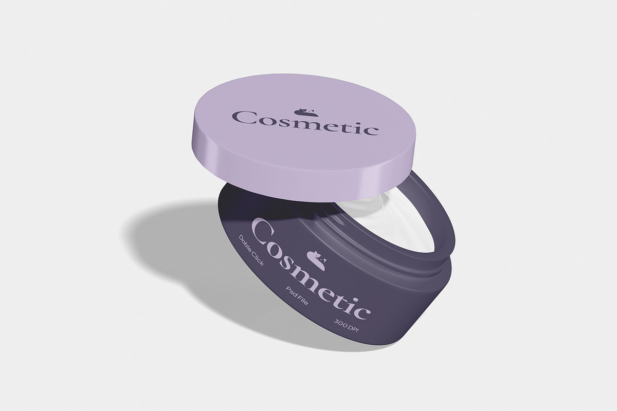 Cosmetic Jar Mockup, a Packaging Mockup by Unerispace (Photo 5 of 5)