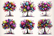 Whimsical Tree Clipart PNG, an Illustration by Dream Creation (Thumbnail 2 of 7)