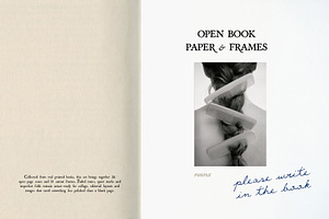 Open Book Paper Scans & Frames, a Texture Graphic by Purple