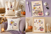 Retro Halloween Party Clipart Bundle, an Object Graphic by Daisy Design (Thumbnail 5 of 6)