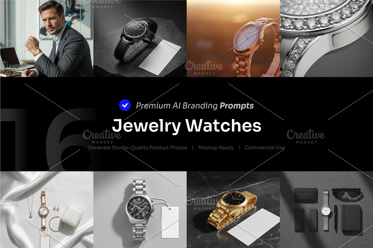 Jewelry & Watches AI Prompt, a Beauty & Fashion Photo by cidcud_graphic (Photo 1 of 2)