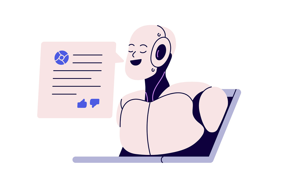 AI chatbot, machine learning concept, a Technology Illustration by Good Studio (Photo 4 of 6)