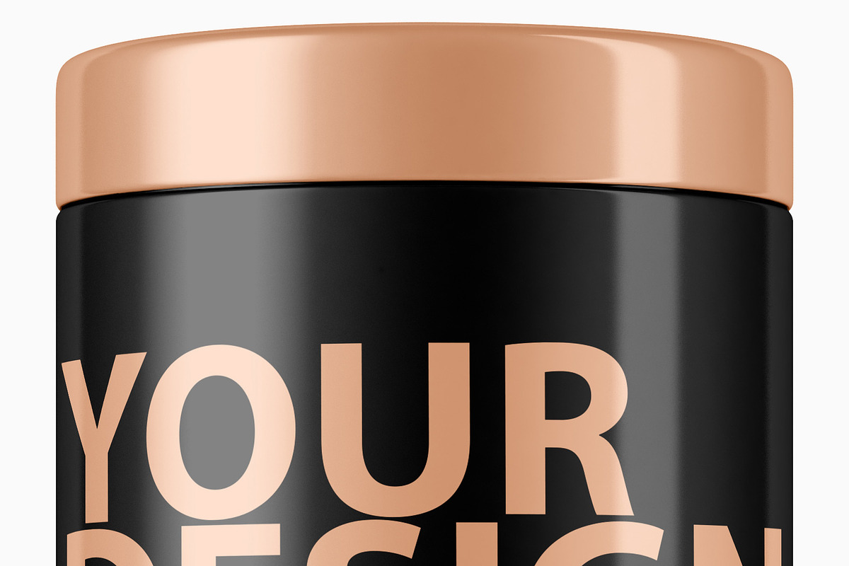 Metal Tin Can Packaging PSD Mockup, a Cups & Container Mockup by GreatFruit (Photo 4 of 5)