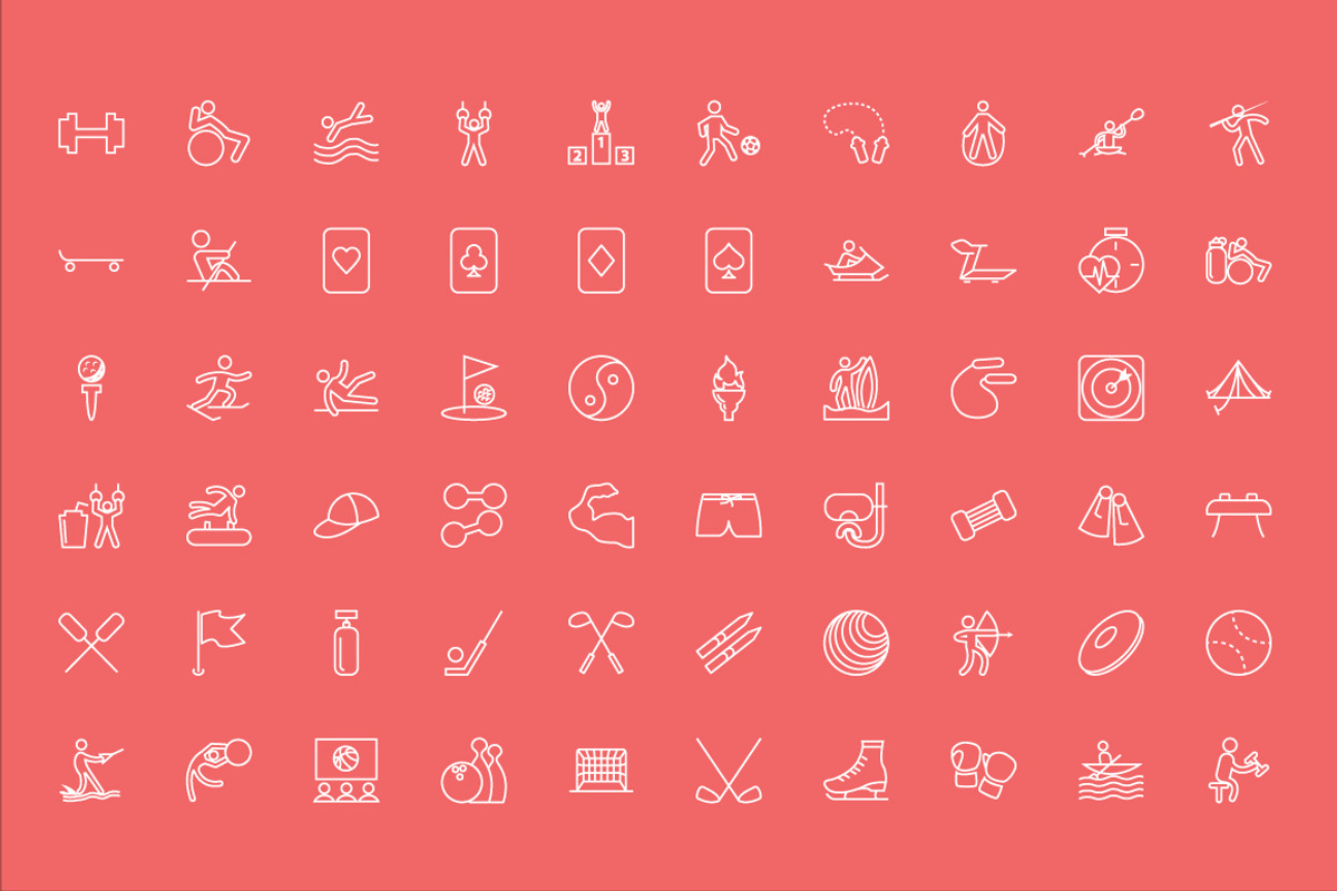 150 Sports Vector Icons preview 3