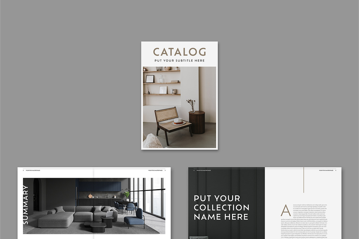 Minimalist Catalog Layout, a Brochure Template by tomsarraipodesign (Photo 4 of 4)