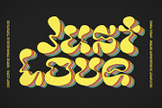 Deep Dope - Psychedelic Liquid Font, a Font by creativemedialab (Thumbnail 8 of 10)