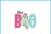 Hey Boo Halloween Pun Ghost Spooky, a Graphic by Creativeusart (Thumbnail 2 of 4)