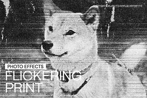 Flickering Print Photo Effect