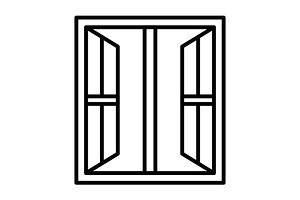 Window Line Icon, an Outline Icon by Pexelpy
