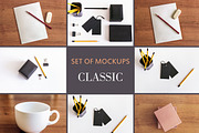 Set Mockups. CLASSIC, a Print Template by Mockups4you (Thumbnail 1 of 6)