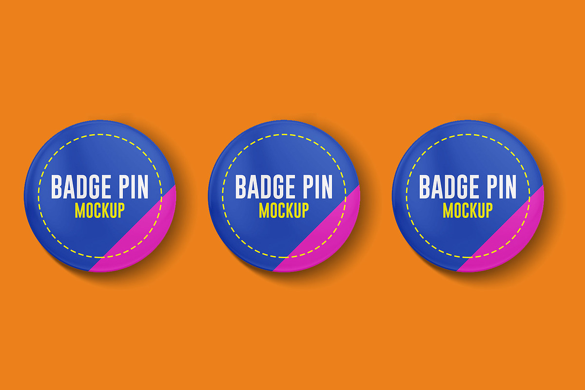 Badge Pin Mockup, a Print Template by Rafoz (Photo 3 of 4)