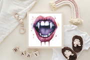Pastel Goth Halloween Clipart, an Illustration by CraftArtStudio (Thumbnail 6 of 6)