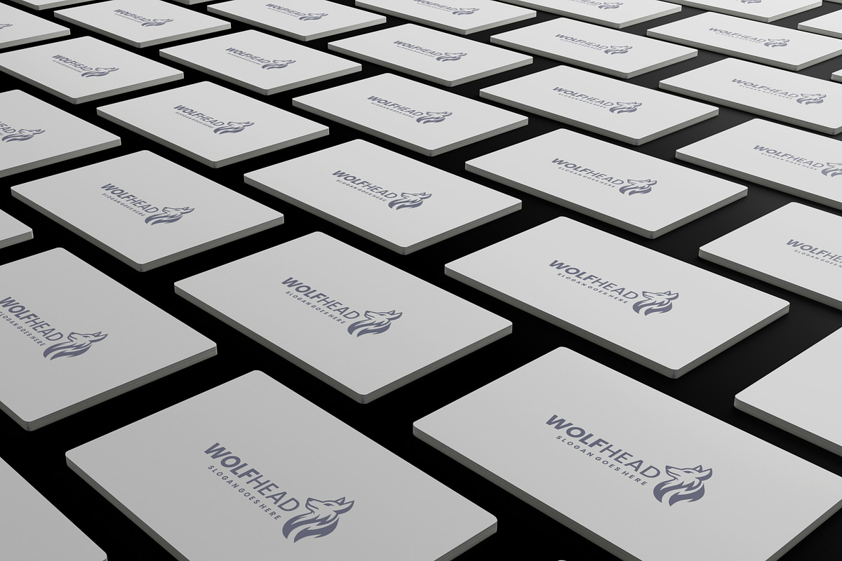 Wolf Head Logo in Monochrome Style, a Branding & Logo Template by Artnivora.Std (Photo 4 of 4)