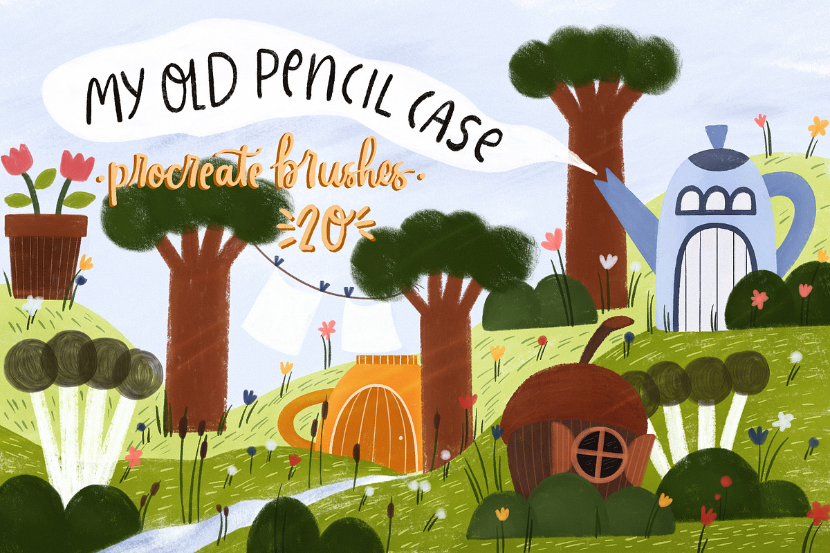 My old pencil case brushes, a Brush Add-On by Sentimental postman (Photo 1 of 6)