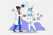 Human and AI Collaboration, a Person Illustration by Partikusi Design (Thumbnail 3 of 3)