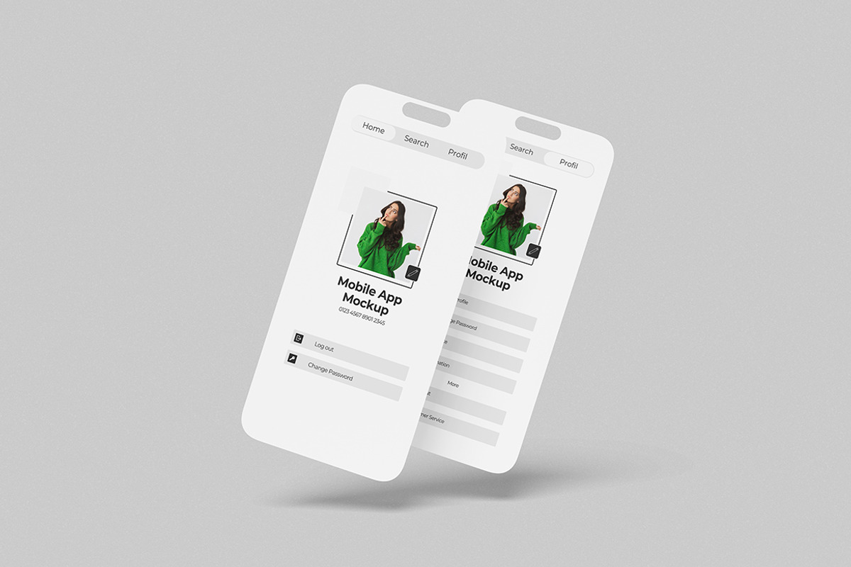 High Quality Mobile App Mockup, an iPhone Mockup by swsi-studio (Photo 3 of 5)