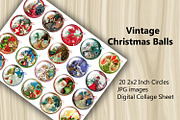 Vintage Christmas Ball, a Print Template by Kseniya-Omega (Thumbnail 1 of 3)
