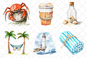 Coastal Summer Sublimation Clipart, an Illustration by Dream Creation (Thumbnail 4 of 6)