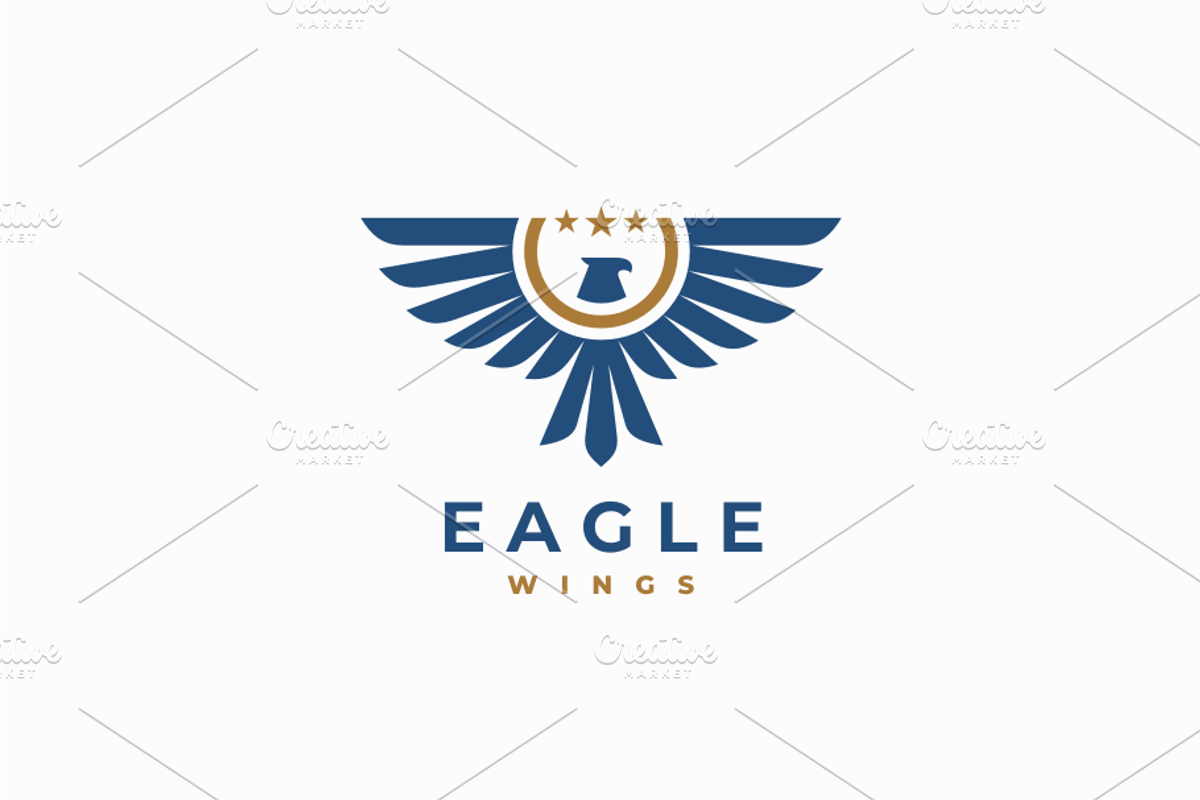 Eagle Wings Logo Template, a Branding & Logo Template by yopie (Photo 1 of 3)