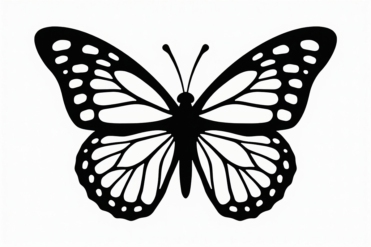 butterfly laser cut design, an Illustration by balal (Photo 12 of 13)