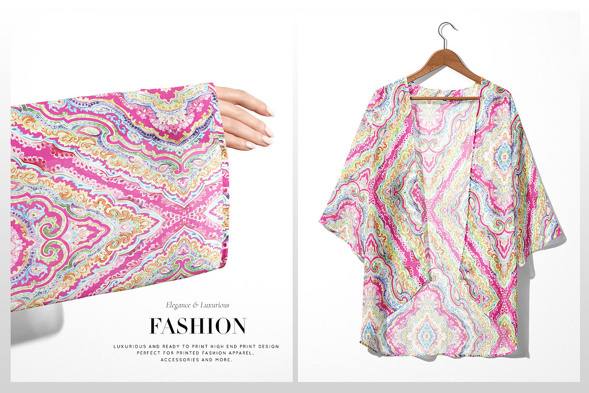 Ethnique, hand painted watercolours!, a Pattern Graphic by TSTUDIO (Photo 10 of 14)