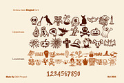 Hollow Leak Font and Dingbat, a Sans Serif Font by D&K Project (Thumbnail 3 of 11)