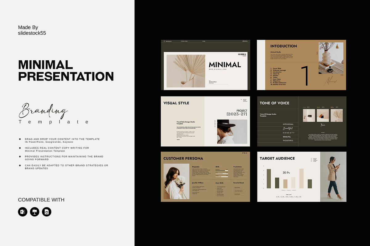 Minimal Presentation Template, a Presentation Template by slidestock55 (Photo 2 of 10)
