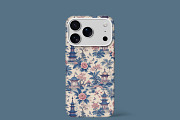 Chinoiserie Pagoda Seamless Pattern, a Pattern Graphic by elif (Thumbnail 3 of 10)