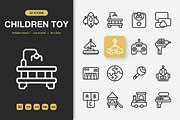 Children Toy Icons, an Icon by Spacepixel Creative (Thumbnail 1 of 3)
