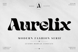 Aurelix | Modern Fashion Serif