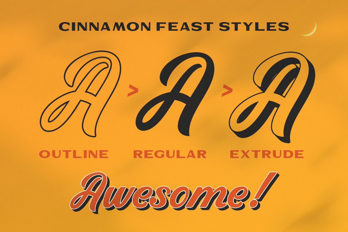Cinnamon Feast - Display font, a Serif Font by Letterhend Studio (Photo 8 of 9)