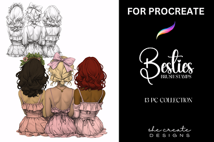 Procreate Besties Stamp Brushes