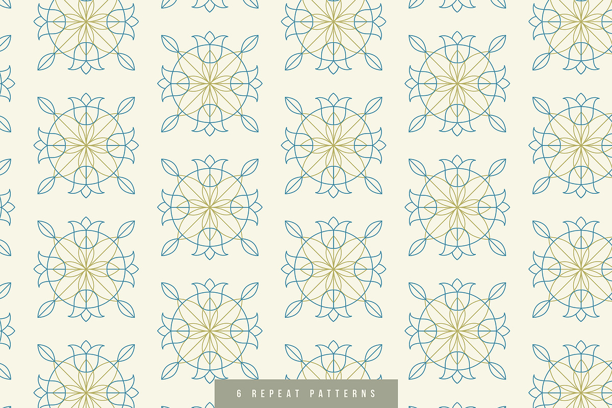 6 Mandalas with Design Elements, a Branding & Logo Template by The Store (Photo 12 of 12)