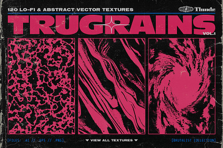 TRUGRAINS Brutalist Vector Textures