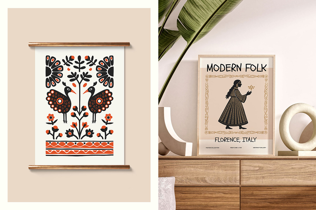 Modern Folk | Wall Art Creator, an Object Graphic by Leleka.Store (Photo 13 of 20)