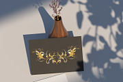Antique frame with gold flowers, a Decorative Illustration by blackmoon9 (Thumbnail 3 of 3)