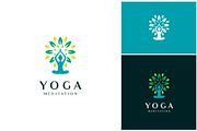 Yoga Meditation Nature Leaf Logo, a Branding & Logo Template by ika trisiana (Thumbnail 1 of 2)