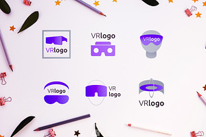 Virtual Reality Logo Templates