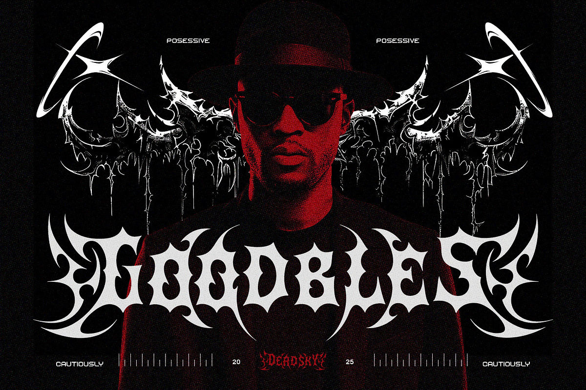 Dead Sky Darkletter Typeface, a Blackletter Font by alit design (Photo 7 of 17)