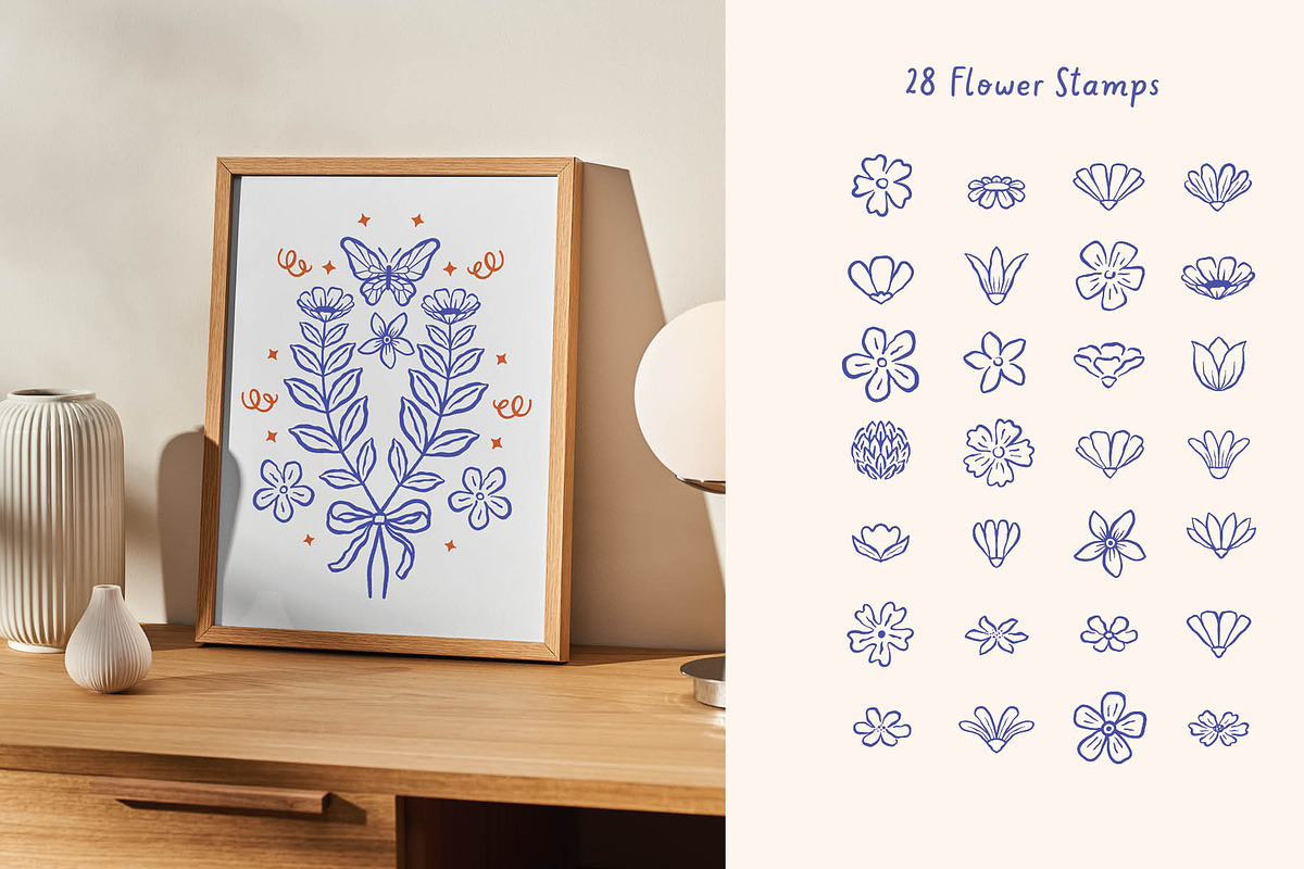 Whimsical Floral Procreate Toolkit, a Brush Add-On by Pencil Twist (Photo 3 of 11)