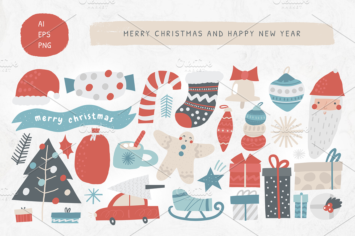 Winter Christmas Clipart, an Object Graphic by Veresk (Photo 4 of 18)