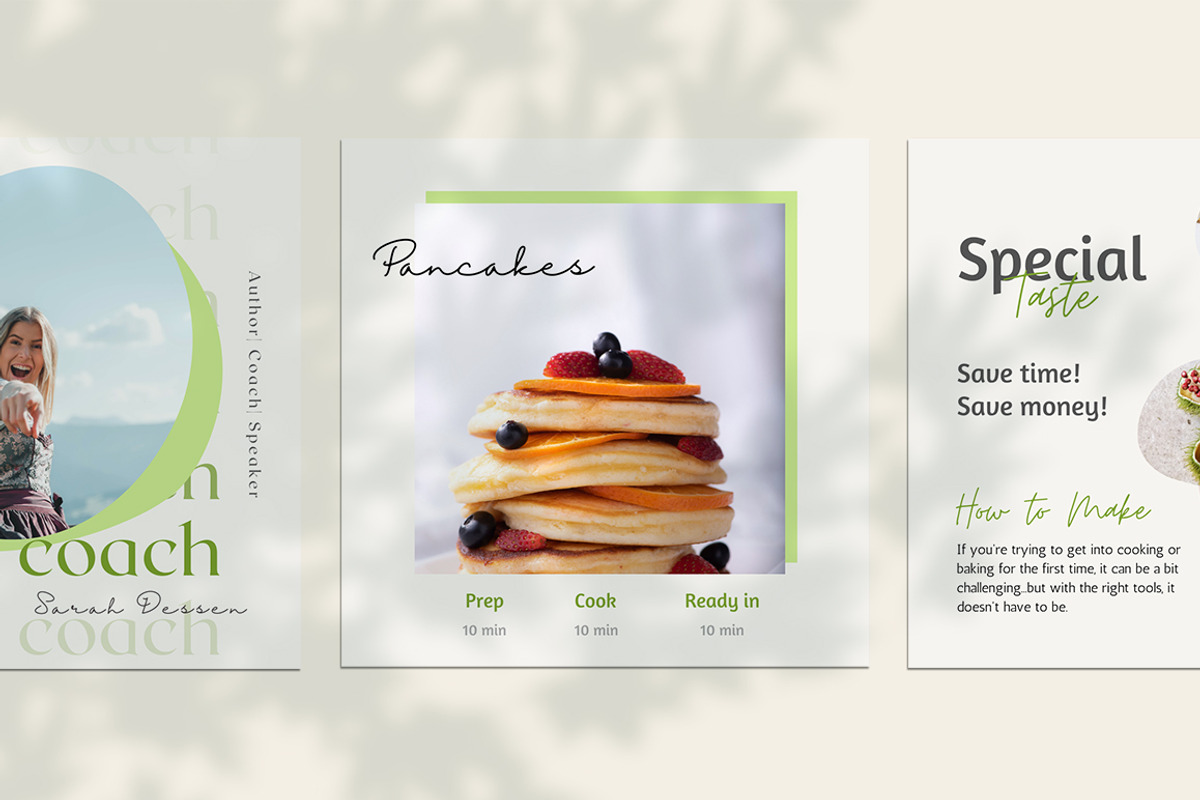 Food Instagram Set CANVA, a Social Media Template by goodesign (Photo 6 of 8)