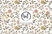 Cottage Blossoms Seamless Pattern, a Pattern Graphic by OwlAndFern (Thumbnail 1 of 15)